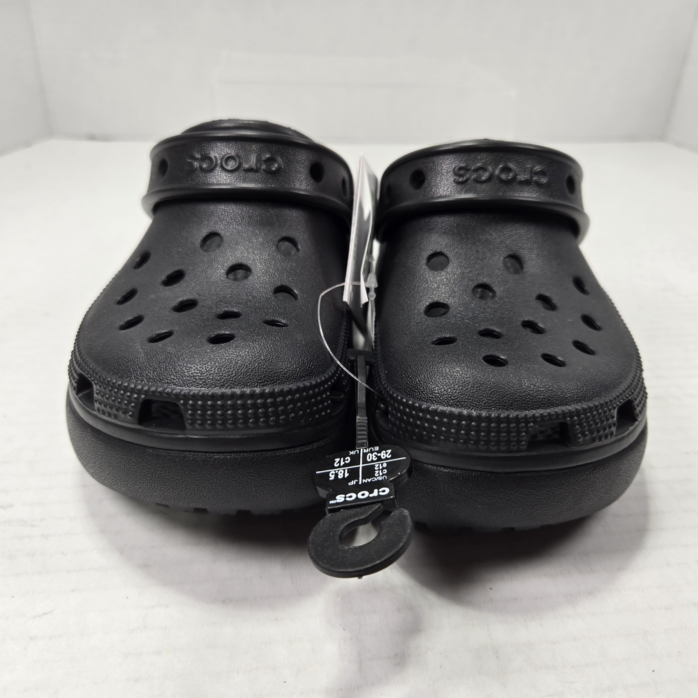 CROCS Unisex Classic Cutie Clog Black Slip-on Sandals Size C12 Toddler - Picture 3 of 10